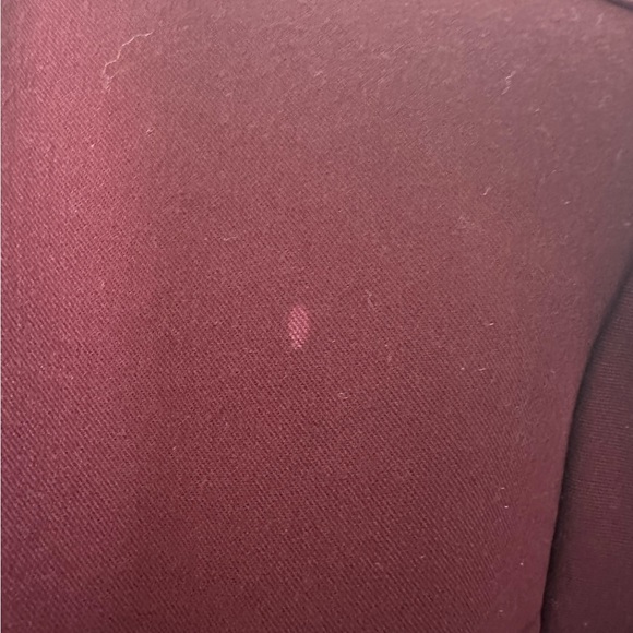 Women's Burgundy Kaya - Classic V-Neck Scrub Top - XS - Picture 5 of 6